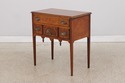 L73610: Burl Elm Inlaid Serving Table or Console