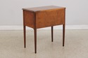 L73610: Burl Elm Inlaid Serving Table or Console