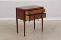L73610: Burl Elm Inlaid Serving Table or Console