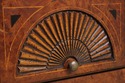 L73610: Burl Elm Inlaid Serving Table or Console