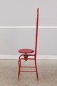 F73641: CHARNEY Industrial Metal Chair Sculpture S