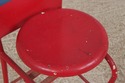 F73641: CHARNEY Industrial Metal Chair Sculpture S