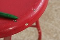 F73641: CHARNEY Industrial Metal Chair Sculpture S