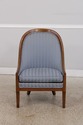 L73645: Pair of BAKER Walnut Spoon Back Lounge Cha