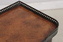 L73649: THEODORE ALEXANDER 2 Tier Leather Wrapped 
