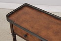 L73649: THEODORE ALEXANDER 2 Tier Leather Wrapped 