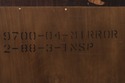 73696: HENREDON Chippendale Burl Elm Hanging Mirro