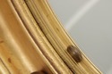 73699: Federal Style Convex Glass Gold Finish Roun