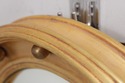 73699: Federal Style Convex Glass Gold Finish Roun