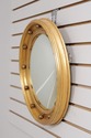 73699: Federal Style Convex Glass Gold Finish Roun