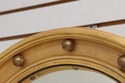 73699: Federal Style Convex Glass Gold Finish Roun