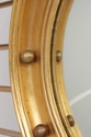 73699: Federal Style Convex Glass Gold Finish Roun