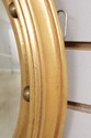 73699: Federal Style Convex Glass Gold Finish Roun