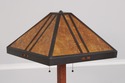 73702: MICA LAMP CO 2 Light Mission Oak Floor Lamp