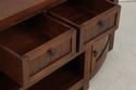 73709: Cherry 2 Drawer 2 Door Media TV Hall Creden