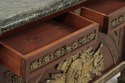 LF73724: Vintage Marble Top French Louis XVI Style