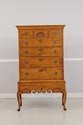 L73736: ELDRED WHEELER Tiger Maple Highboy Hand Si