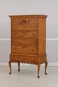 L73736: ELDRED WHEELER Tiger Maple Highboy Hand Si