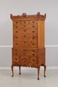 L73737: ELDRED WHEELER Tiger Maple Dunlap Highboy 
