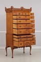 L73737: ELDRED WHEELER Tiger Maple Dunlap Highboy 