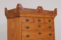 L73737: ELDRED WHEELER Tiger Maple Dunlap Highboy 