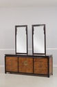 73741: CENTURY Chinoiserie Style Burlwood Dresser 