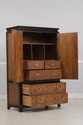 F73745: CENTURY Chinoiserie Style Burlwood Armoire