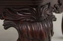73748: Mahogany Large Carved Cocktail Coffee Table