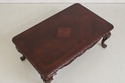 73748: Mahogany Large Carved Cocktail Coffee Table