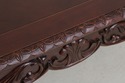 73748: Mahogany Large Carved Cocktail Coffee Table