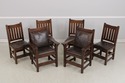 73792: Set of 6 STICKLEY Mission Oak Dining Chairs