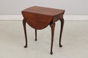 L73796: Vintage Walnut Inlaid Pembroke Drop Leaf T