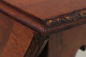 L73796: Vintage Walnut Inlaid Pembroke Drop Leaf T