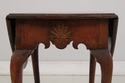 L73796: Vintage Walnut Inlaid Pembroke Drop Leaf T