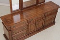 73813: THOMASVILLE Oak Long Dresser w. Trifold Mir