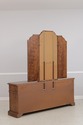 73813: THOMASVILLE Oak Long Dresser w. Trifold Mir