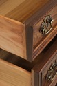 73813: THOMASVILLE Oak Long Dresser w. Trifold Mir