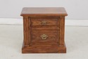 73815: Pair Of THOMASVILLE Oak 2 Drawer Nightstand