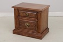 73815: Pair Of THOMASVILLE Oak 2 Drawer Nightstand