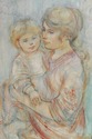 F73833: &lsquo;Beatrice & Baby&rsquo; Lithograph Art - Num