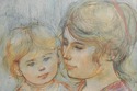 F73833: &lsquo;Beatrice & Baby&rsquo; Lithograph Art - Num