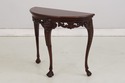 L73835: BAKER Carved Mahogany Paw Foot Console Tab