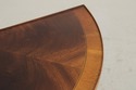 L73838: HEKMAN Mahogany Inlaid Demilune Table