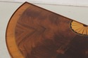 L73838: HEKMAN Mahogany Inlaid Demilune Table