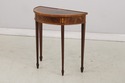 L73838: HEKMAN Mahogany Inlaid Demilune Table