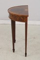 L73838: HEKMAN Mahogany Inlaid Demilune Table