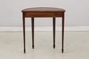 L73838: HEKMAN Mahogany Inlaid Demilune Table