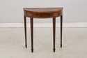 L73838: HEKMAN Mahogany Inlaid Demilune Table