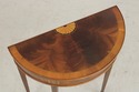 L73838: HEKMAN Mahogany Inlaid Demilune Table