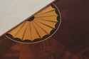 L73838: HEKMAN Mahogany Inlaid Demilune Table